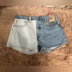 Levi”s 501 shorts high rise NEW